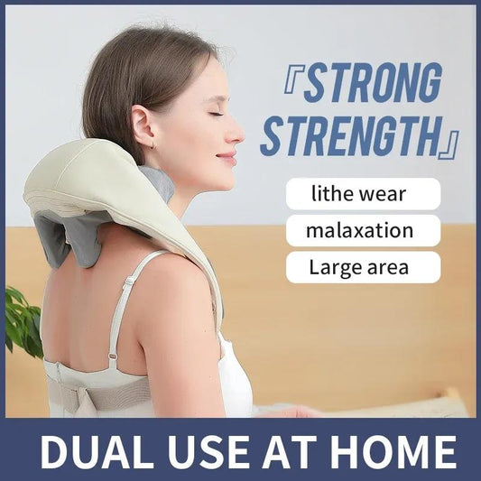 Wireless Neck & Back Massager with Heat