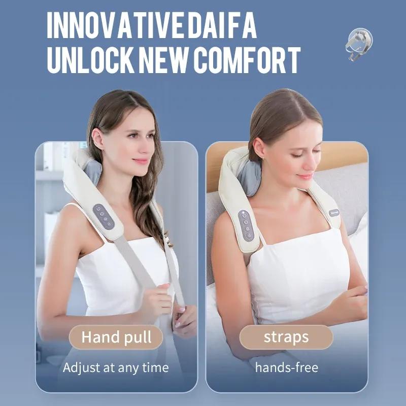 Wireless Neck & Back Massager with Heat