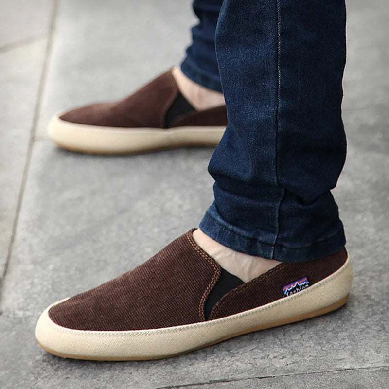 Men Sneakers Summer Loafers Breathable Canvas Shoes High Quality Casual Footwear