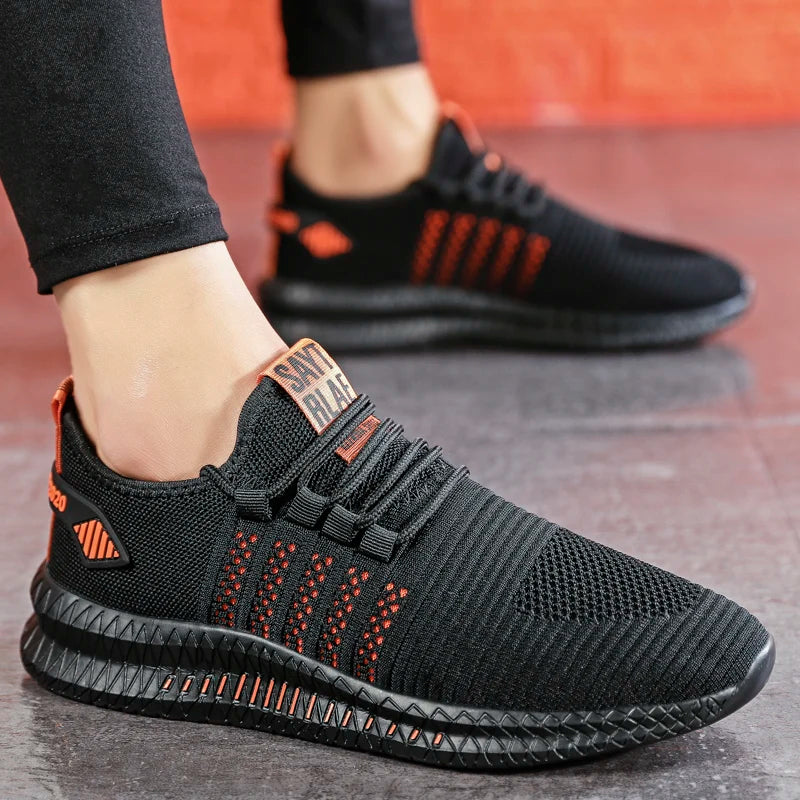 Fashion Sneakers Lightweight Men Casual Shoes Breathable Male Footwear Lace Up