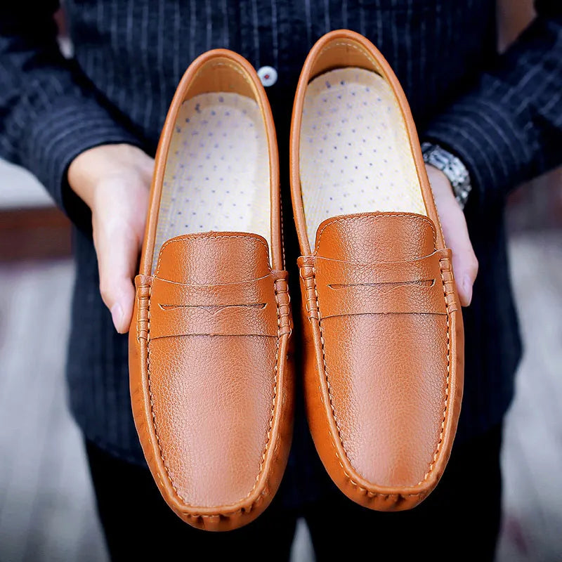 Men Moccasins Slip on Casual Shoes