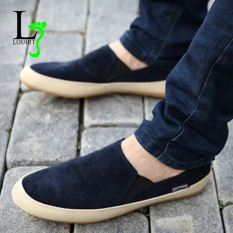 Men Sneakers Summer Loafers Breathable Canvas Shoes High Quality Casual Footwear