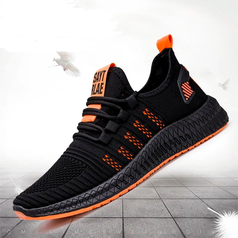 Fashion Sneakers Lightweight Men Casual Shoes Breathable Male Footwear Lace Up